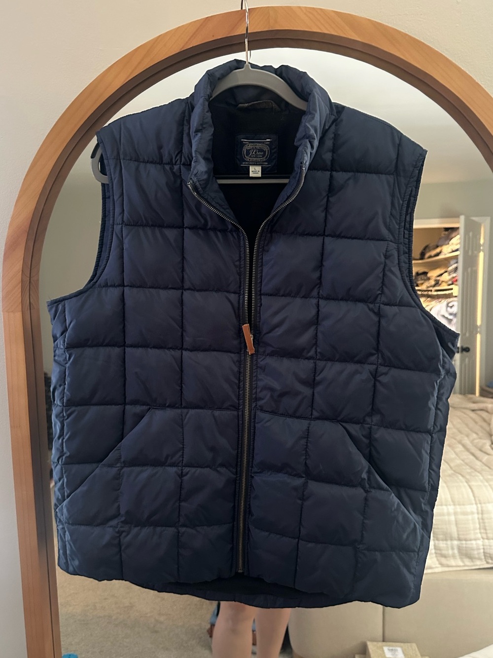 J.Crew Men's Quilted Puffer Vest - Navy